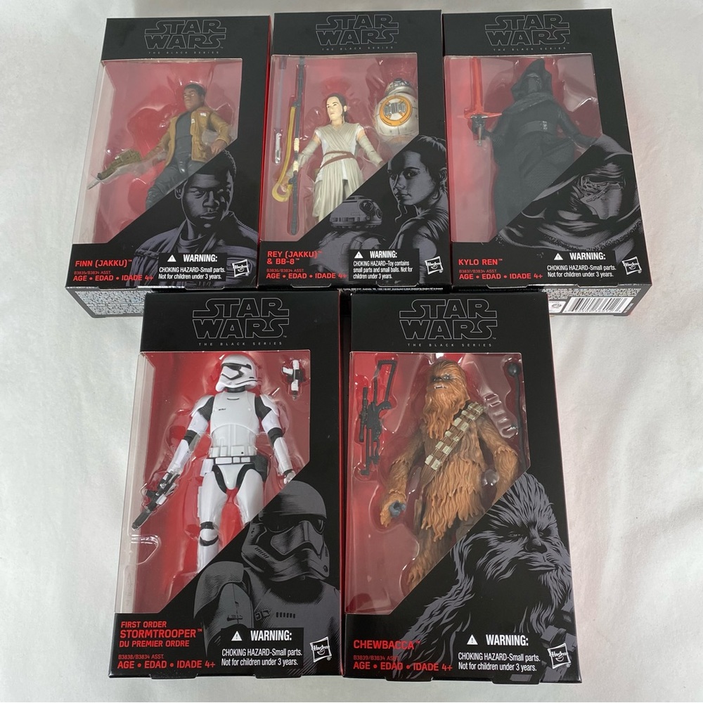 Hasbro Collectible Star Wars Force Awakens Episode-7, 6" (Set of 5)
